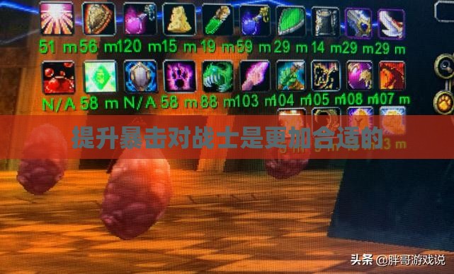 提升暴击对战士是更加合适的