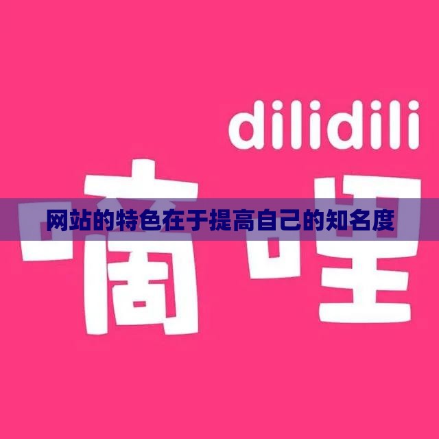 网站的特色在于提高自己的知名度